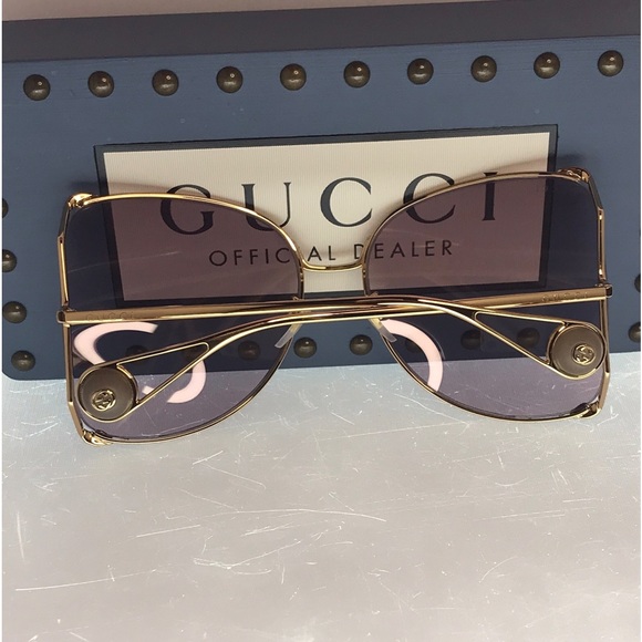 Gucci GG0252S 013 63 Oversize Butterfly Ladies Sunglasses - Picture 8 of 16